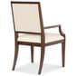 Hooker Furniture Archives Arm Chair with Curate Wheat Upholstered in Classic Walnut, , large
