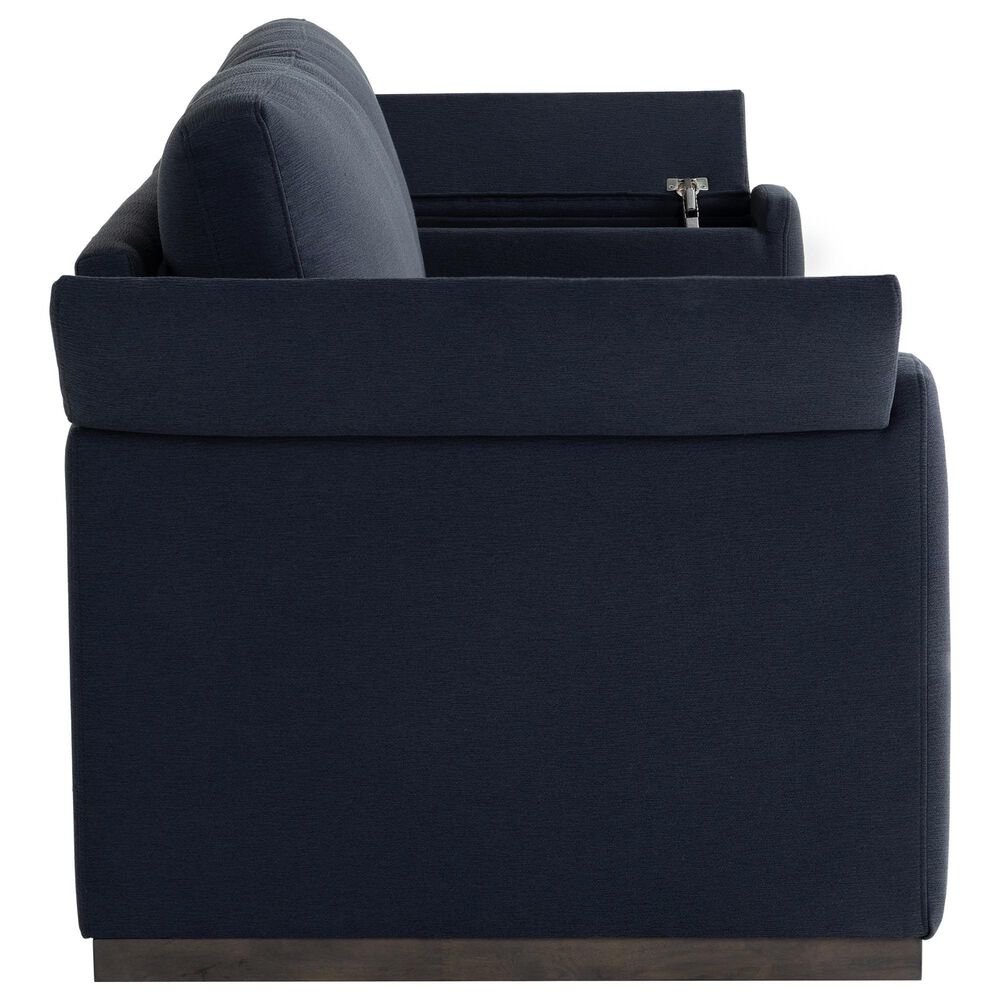 Lifestyle Solutions Riles Stationary Storage Sofa in Navy Blue, , large