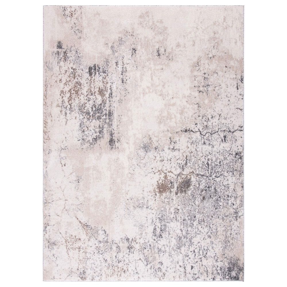 Safavieh Aston ASN708 5"3" x 7"7" Ivory and Grey Area Rug, , large