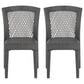 Hearth and Haven Farley Outdoor Side Chair in Gray (Set of 2), , large