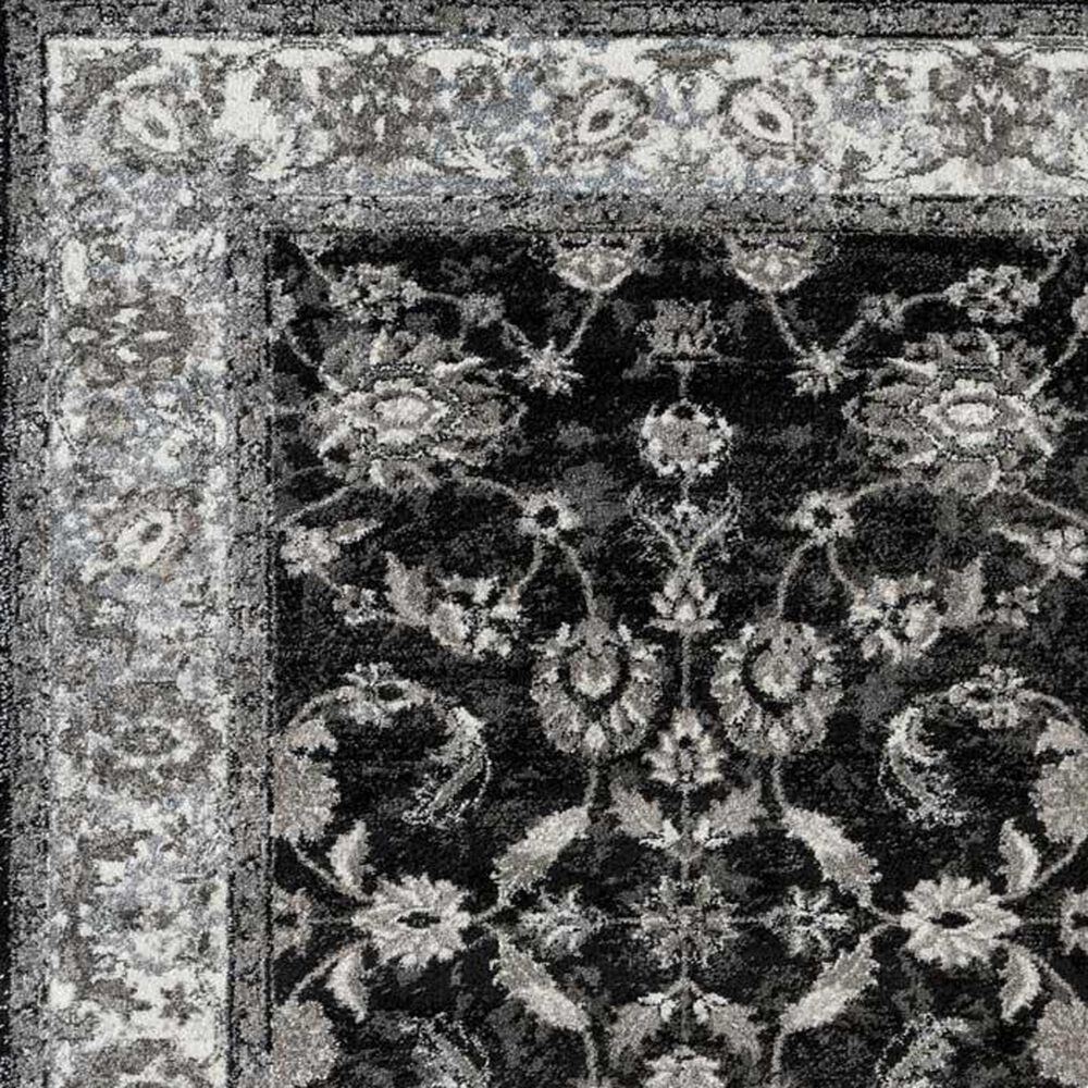 Amer Rugs Alexandria 4&#39; x 6&#39; Black and Ivory Area Rug, , large