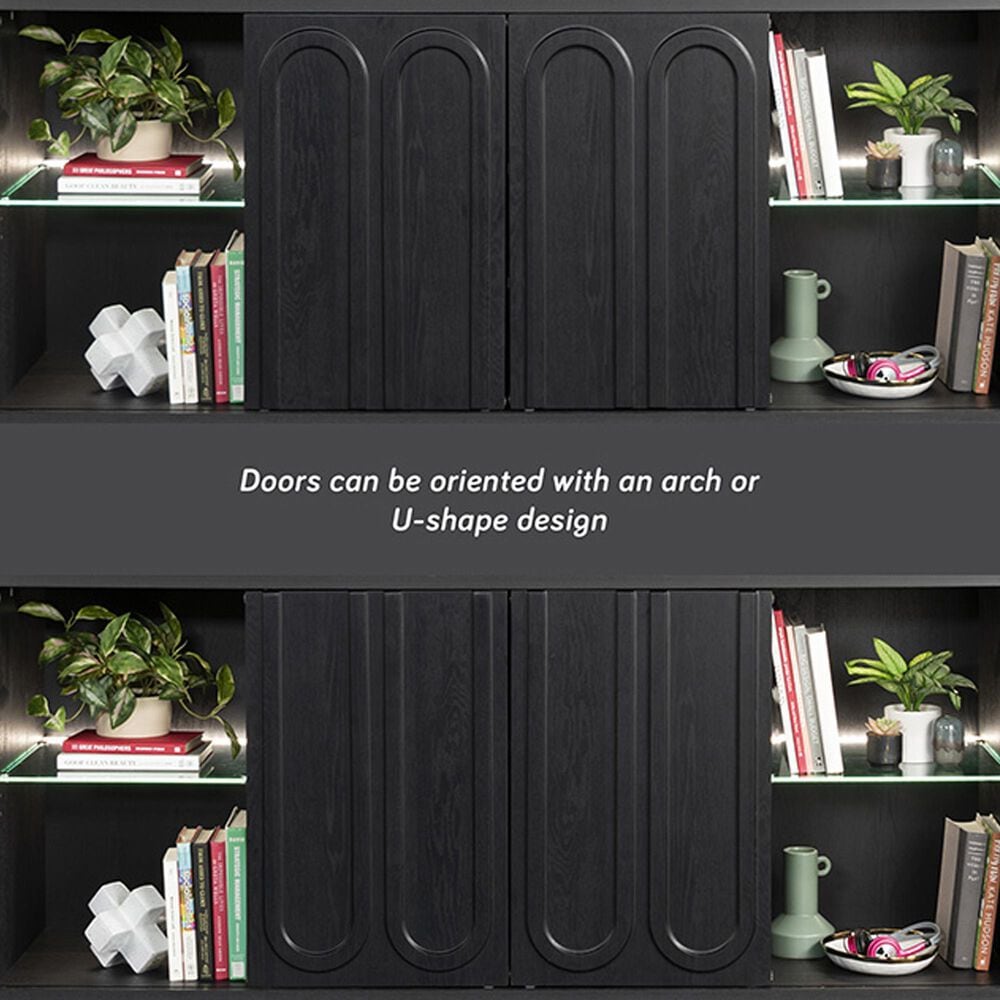 Sauder Select 70&quot; TV Stand in Raven Oak, , large