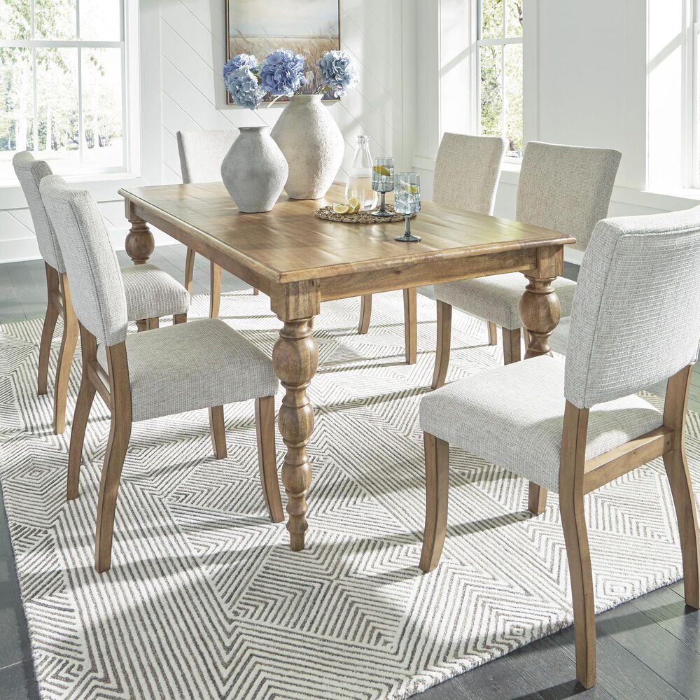 Ashley Rybergston Dining Table and 6 Chairs, , large
