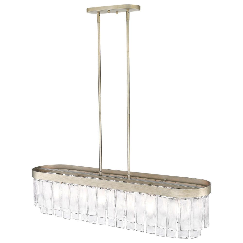 Golden Lighting Ciara 6-Light Linear Pendant in White Gold, , large