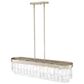 Golden Lighting Ciara 6-Light Linear Pendant in White Gold, , large