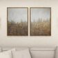 CosmoLiving by Cosmopolitan 40" x 30" Abstract Wall Art in White, Black, Gold and Grey (Set of 2), , large