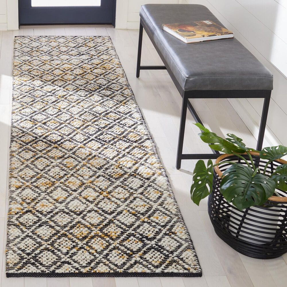 Safavieh Natura NAT615C 2&#39;3&quot; x 9&#39; Ivory and Yellow Runner, , large