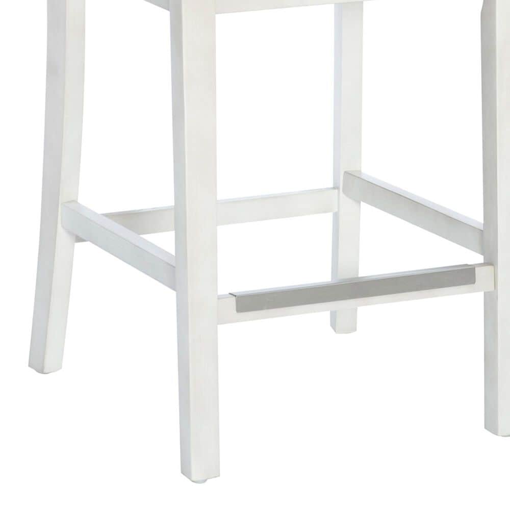 Linon Home Decor Mckoy Counter Stool in White (Set of 2), , large