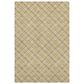 Dalyn Rug Company Soft Essentials Plaid Gold 10" x 14" Indoor/Outdoor Area Rug, , large