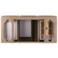 James Martin Vanities Portland 48" Single Bathroom Vanity in Whitewashed Walnut with 3 cm Charcoal Soapstone Quartz Top and Rectangular Sink, , large