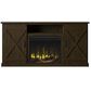Classic Flame Twin Star 64" Barndoor Fireplace in Saw Cut Espresso, , large