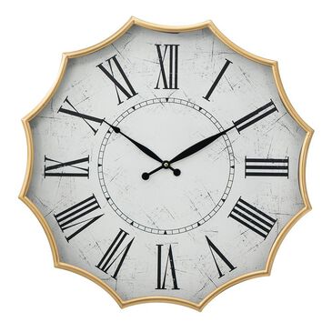 A&B Home Wall Clock in White, , large