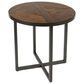 Golden Wave Furniture Denton End Table in Antique Pine and Steel Gray, , large