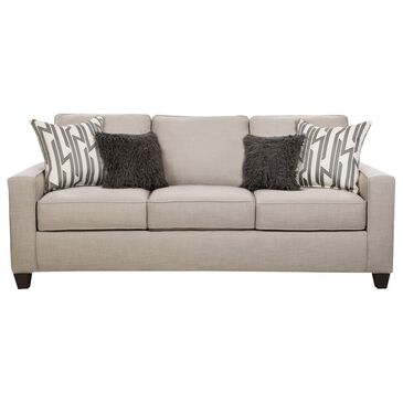 Northwestern Lynx Stationary Sofa in Bisque Linen, , large