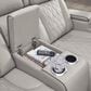 Ashley Boyington Power Reclining Loveseat with Console in Gray, , large