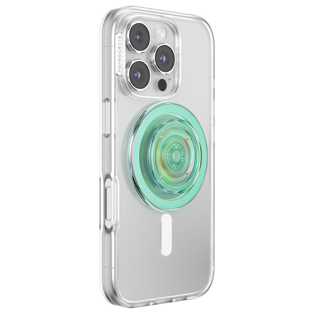 PopSockets MagSafe Circle PopGrip in Iridescent Turqoise, , large