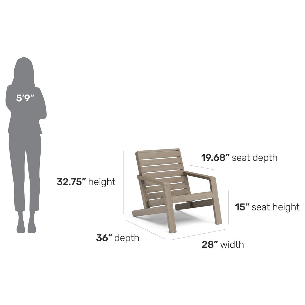 Homestyles Sustain Patio Adirondack Chair in Stain Brown, , large