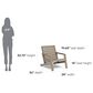 Homestyles Sustain Patio Adirondack Chair in Stain Brown, , large