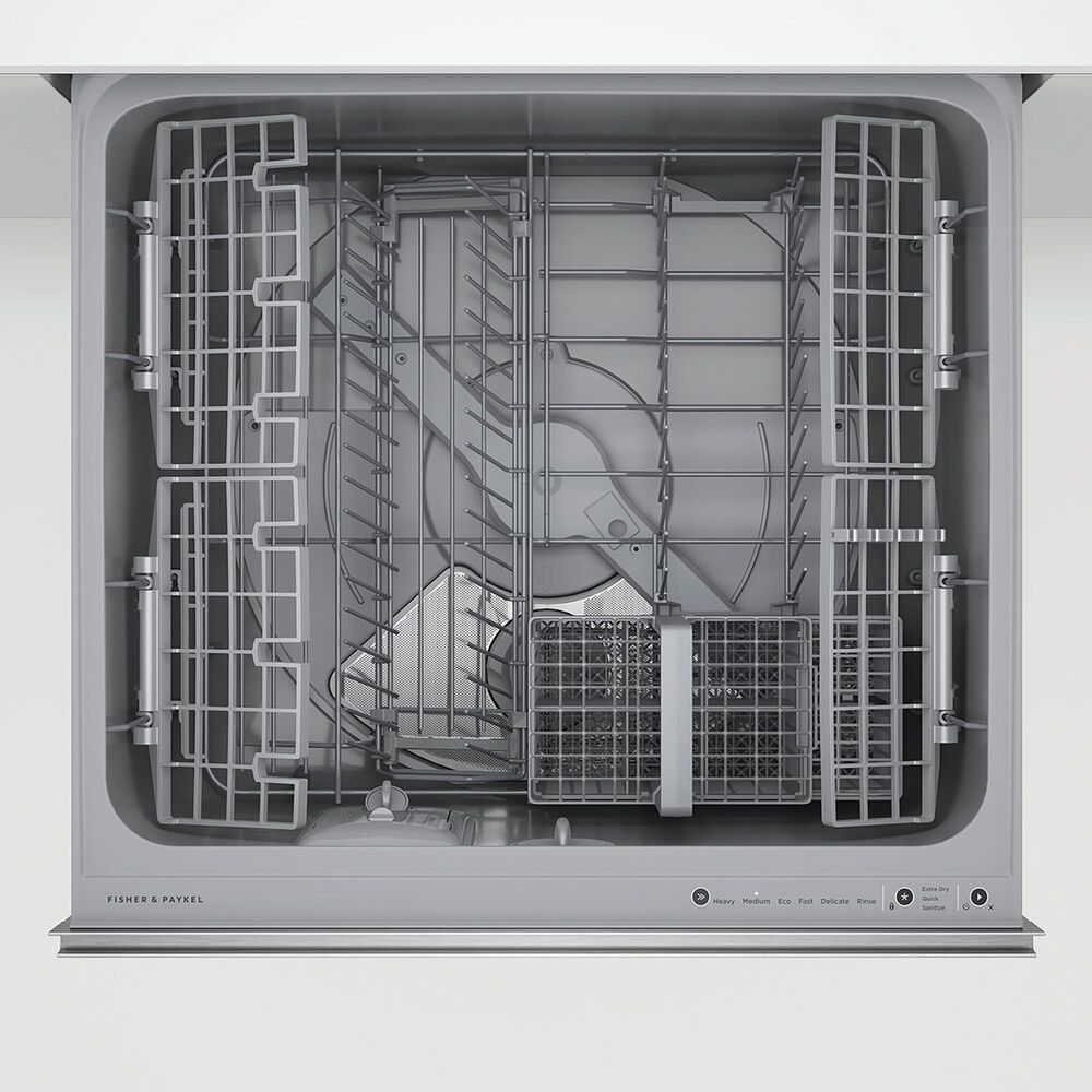 Fisher &amp; Paykel 24&quot; Built-Under Smart Double Drawer Dishwasher with 44 dBA in Stainless Steel, , large