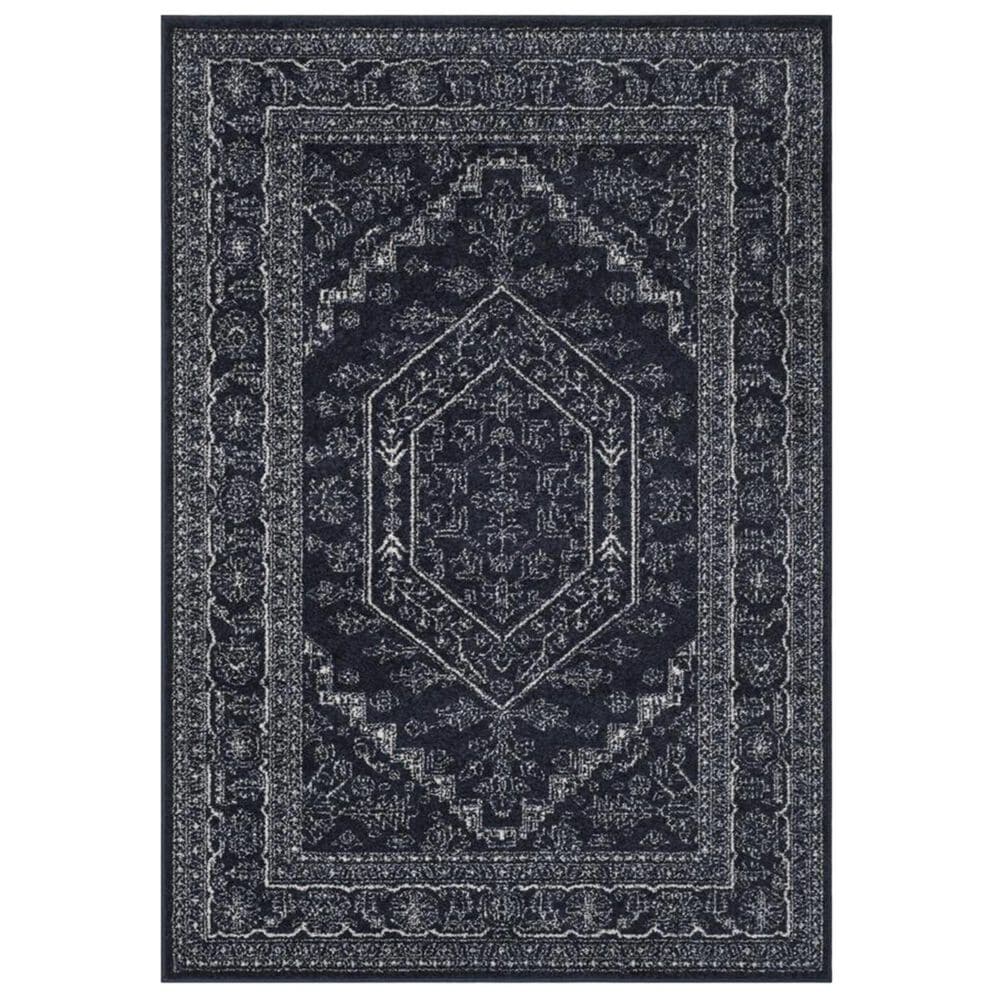 Safavieh Adirondack ADR108N 5&#39;1&quot; x 7&#39;6&quot; Navy and Ivory Area Rug, , large