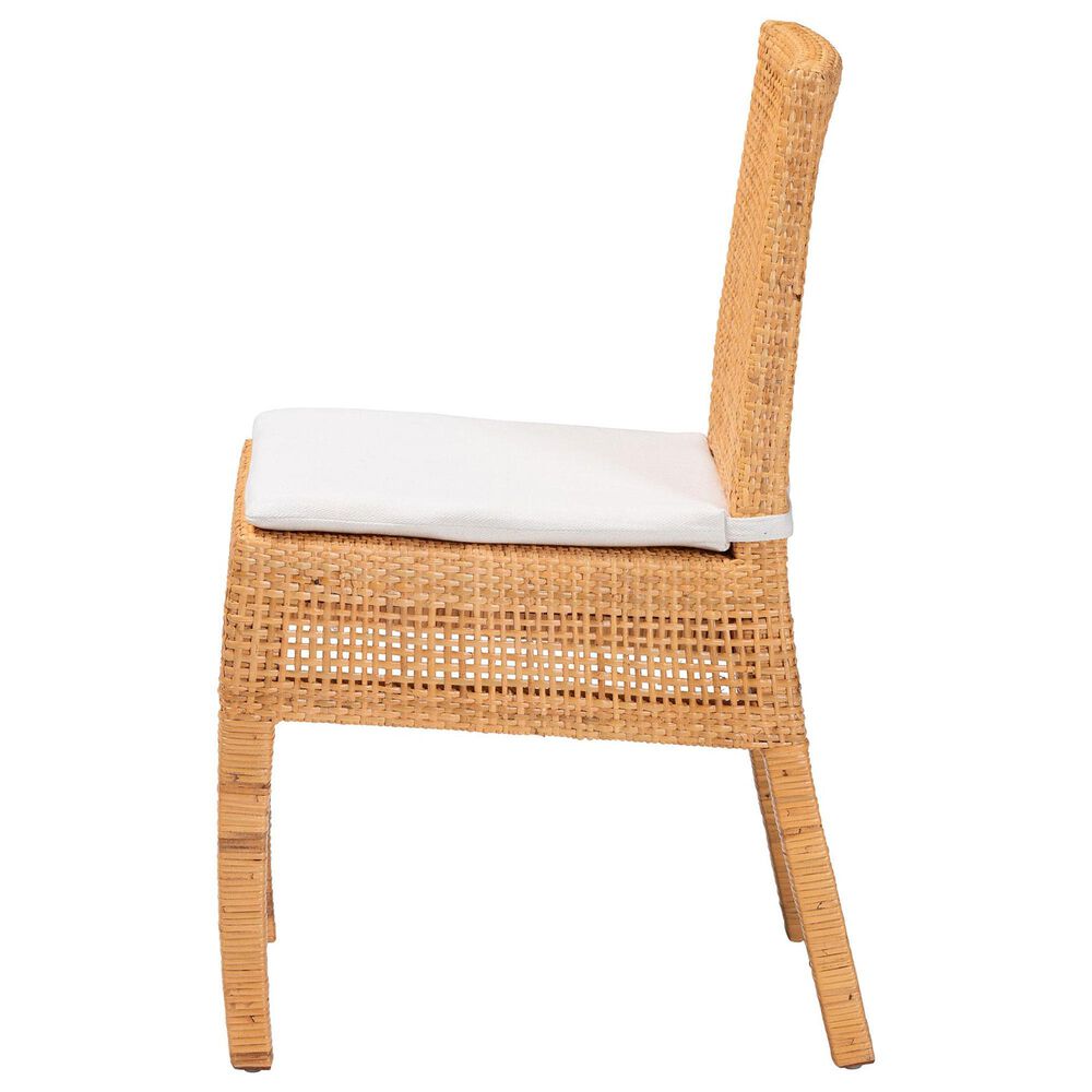 Baxton Studio Morris Side Chair in Light Honey, , large