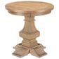Belle Furnishings Haven Hills Round End Table in Camel Beige, , large