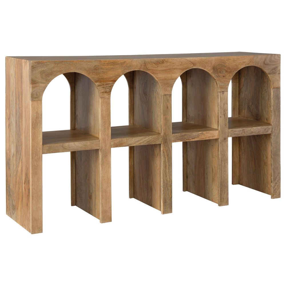 Ashley Luzmanacy Console Sofa Table in Natural Brown, , large