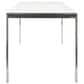 Lumisource Fuji Dining Contemporary Table in Stainless Steel with Clear Glass Top By LumiSource, , large