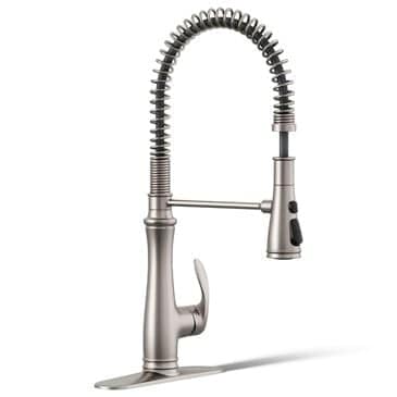Kohler Bellera Semi-Professional Pull Down Kitchen Sink Faucet in Vibrant Stainless, , large