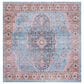 Safavieh Serapi 6"7" Square Blue and Orange Area Rug, , large