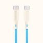 Bluebonnet Cases 4" Cable USB-C to USB-C Phone Charger in Blue, , large