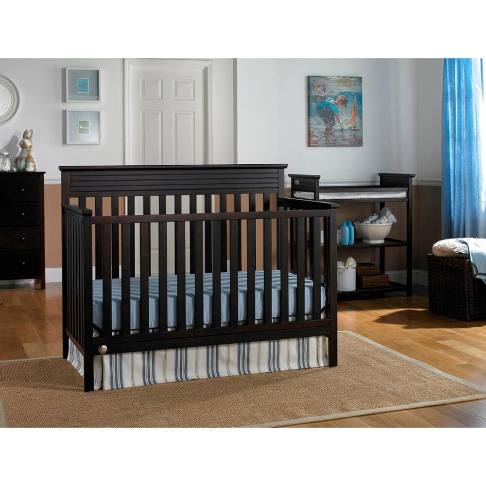 Little Dreamer Newbury 4-in-1 Convertible Crib in Espresso, , large
