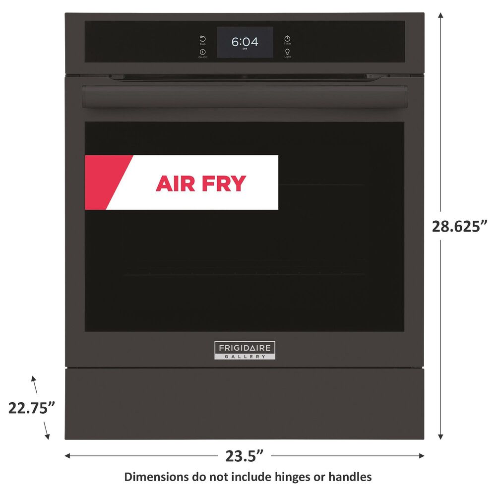 Frigidaire Gallery 24&quot; Single Electric Wall Oven with Air Fry in Black, , large