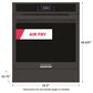Frigidaire Gallery 24" Single Electric Wall Oven with Air Fry in Black, , large