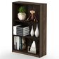 HOMLUX 3-Tier Display Bookshelf with Adjustable Shelves in Columbia Walnut, , large