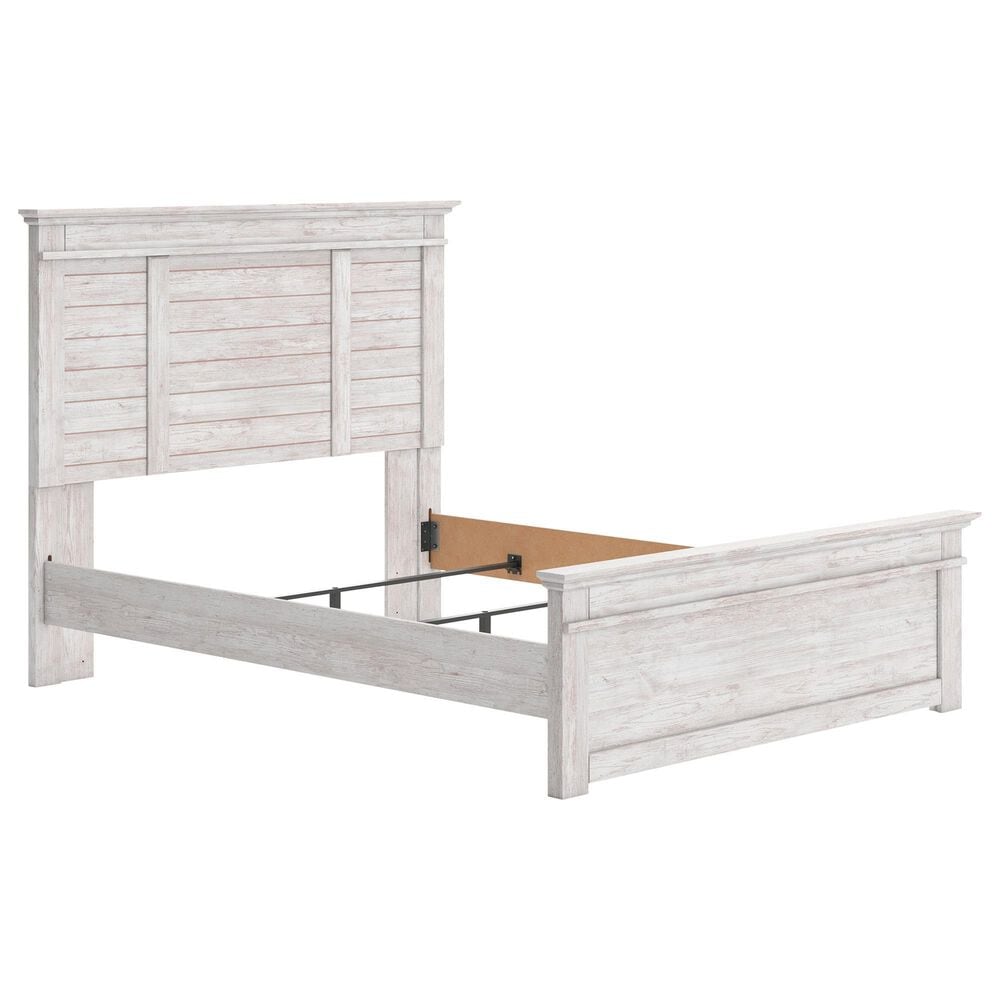 Ashley Makidern Queen Panel Bed in Whitewash, , large