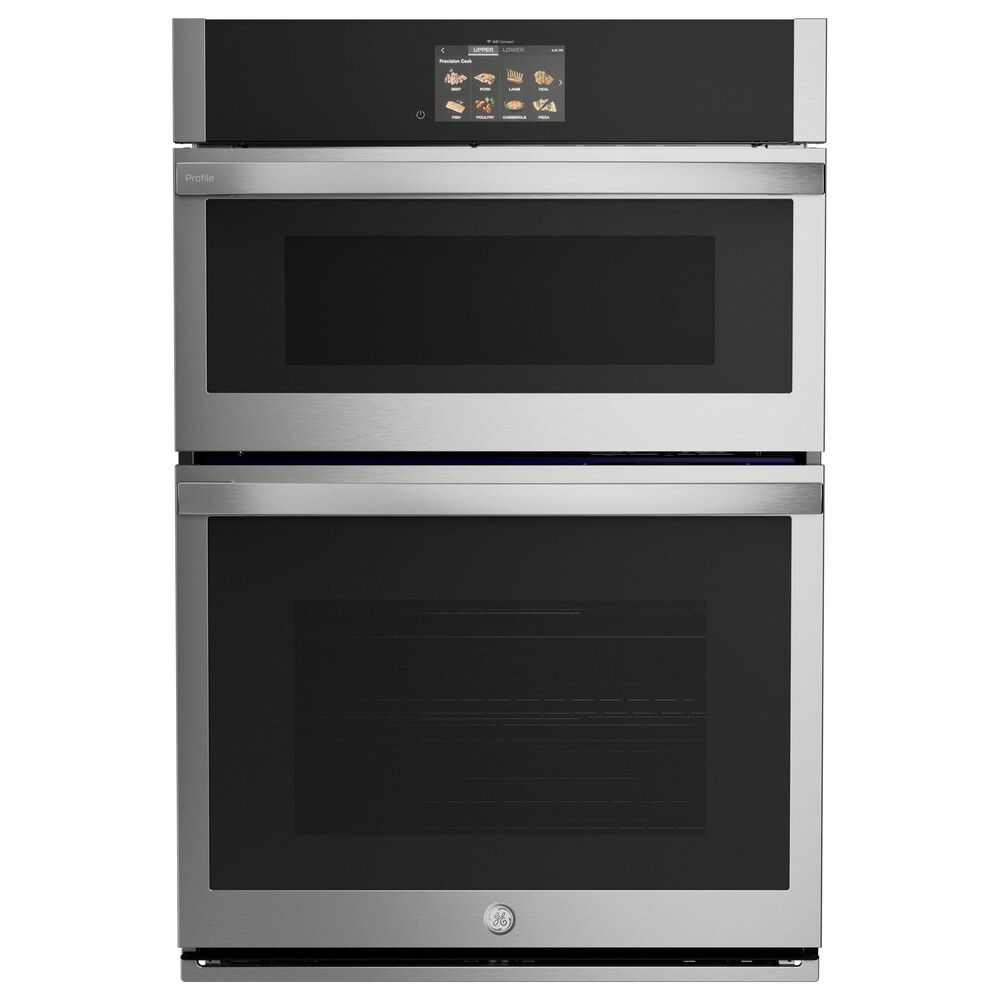 GE Profile 30" Double Electric Wall Oven with Convection in Stainless Steel, , large