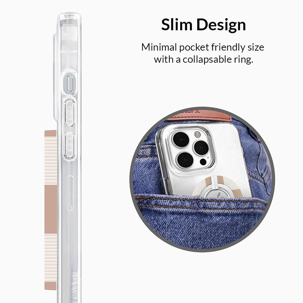 Velvet Caviar MagSafe Grip Ring in Nude Vibe Checker, , large