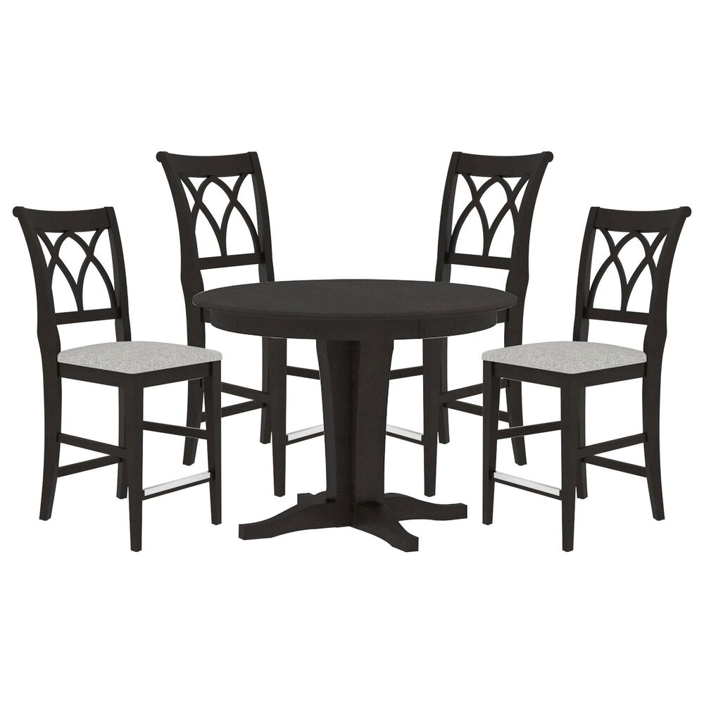 Canadel 5-Piece Round Dining Set in Espresso, , large