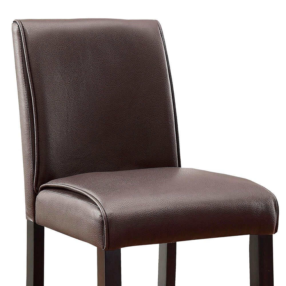Furniture of America Armstead Counter Height Chair in Dark Walnut &#40;Set of 2&#41;, , large