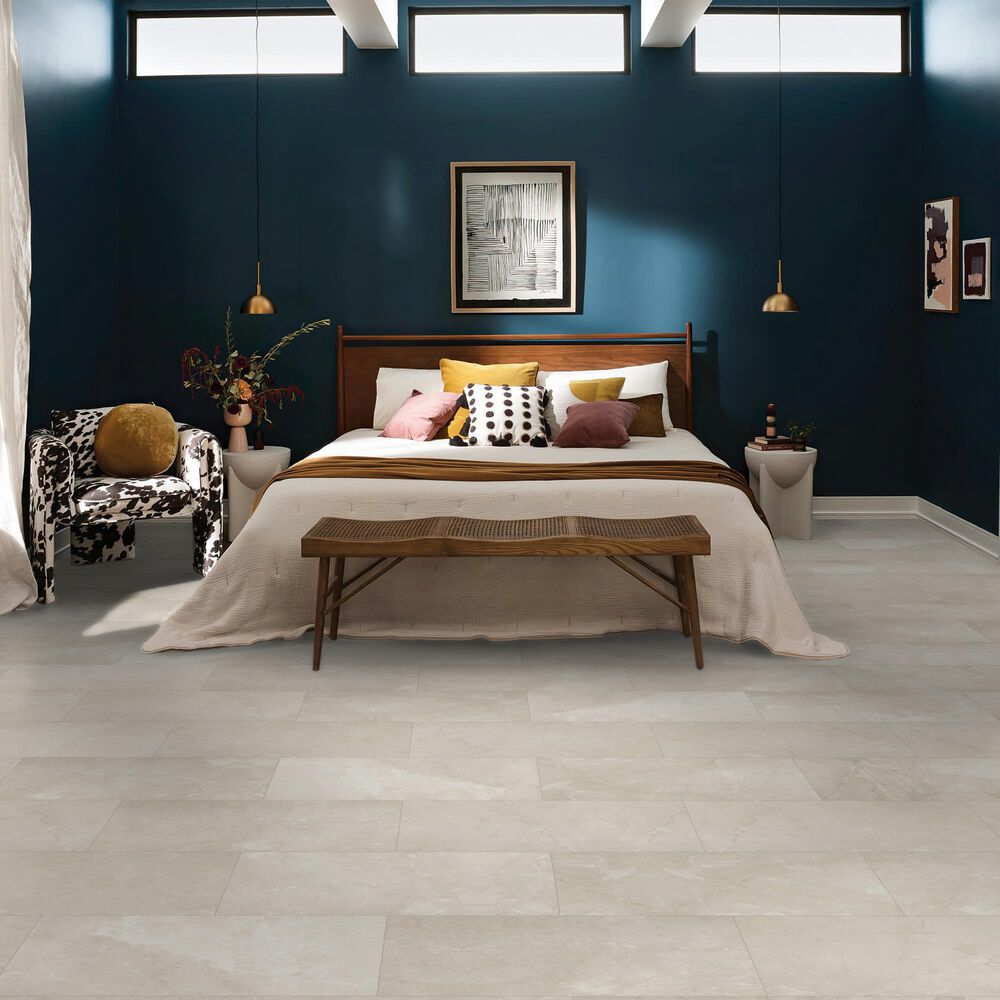 COREtec Cremello Travertine 12&quot; x 24&quot; Luxury Vinyl Tile, , large