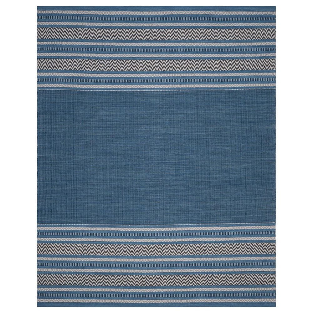 Safavieh Montauk MTK214A 10" x 14" Blue and Grey Area Rug, , large