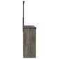 Ashley Frandern 4-Piece Full Bookcase Bedroom Set in Rustic Warm Gray, , large