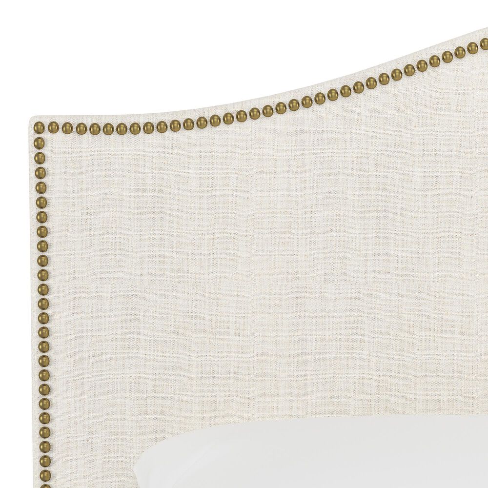 Skyline Furniture Queen Headboard in Linen Talc, , large