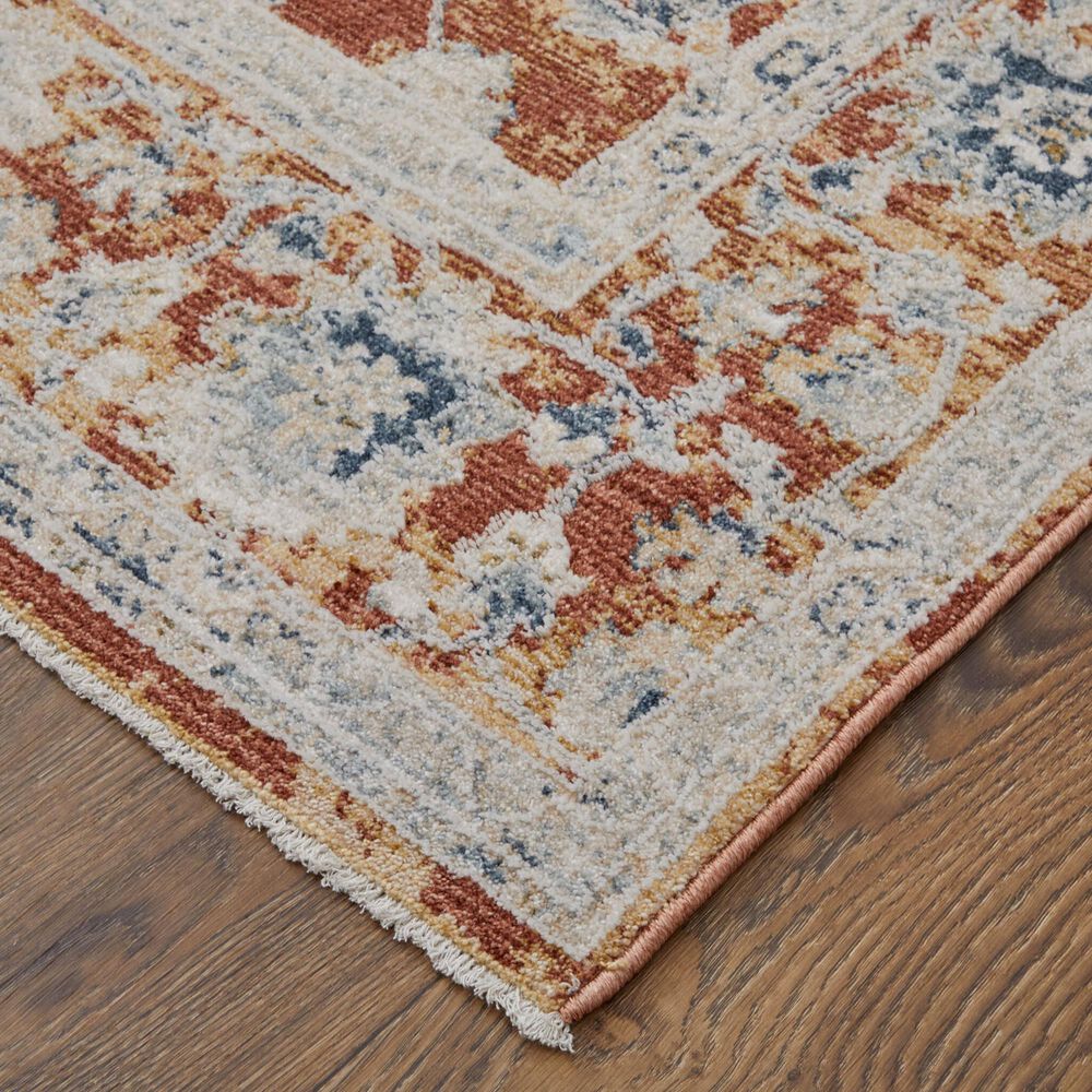 Feizy Pasha 9&#39; x 12&#39;8&quot; Terracotta and Ivory Area Rug, , large