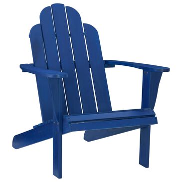 Linon Home Decor Adirondack Patio Chair in Blue, , large