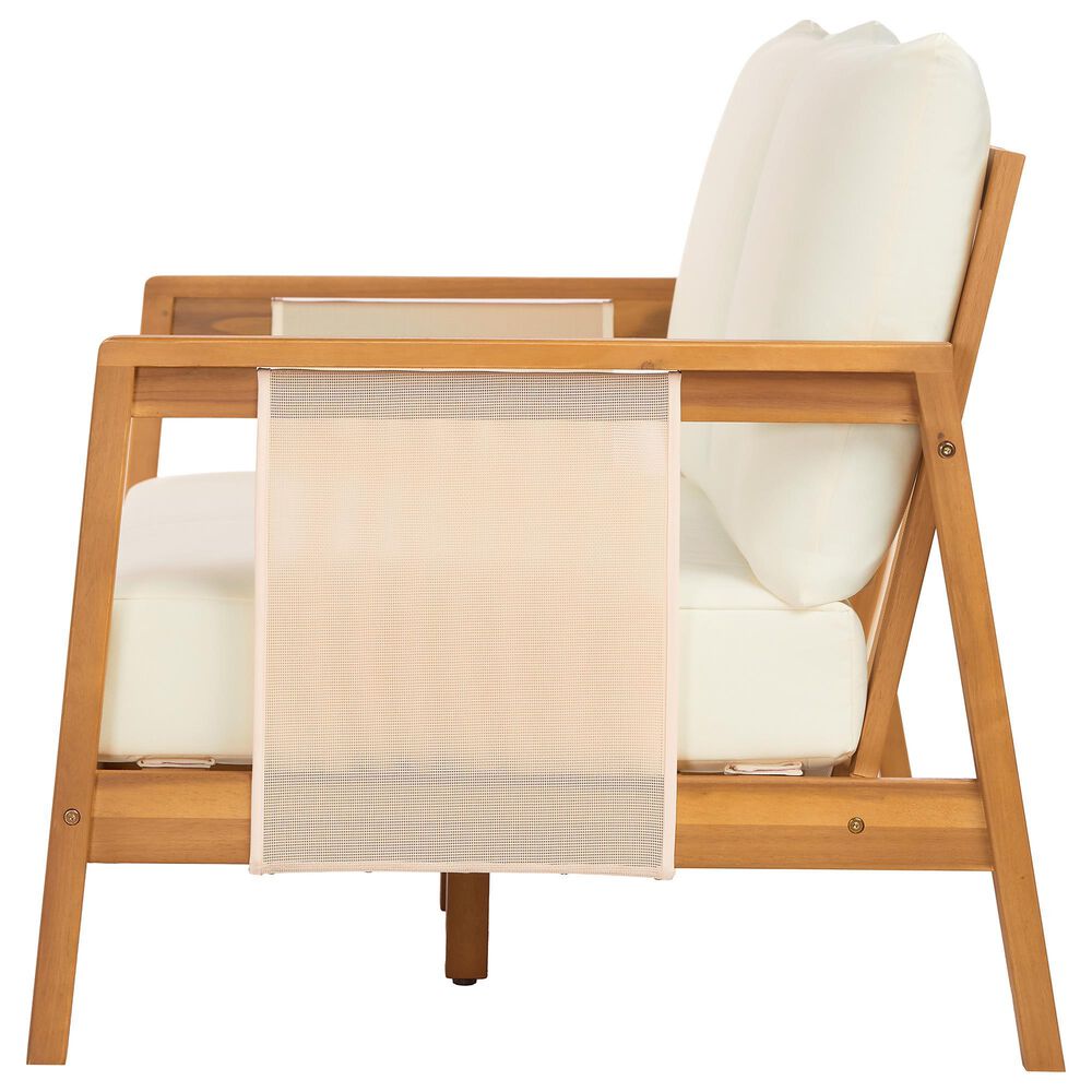 HOMLUX 2-Piece Outdoor Conversation Set with Cushions in Brown and Beige, , large