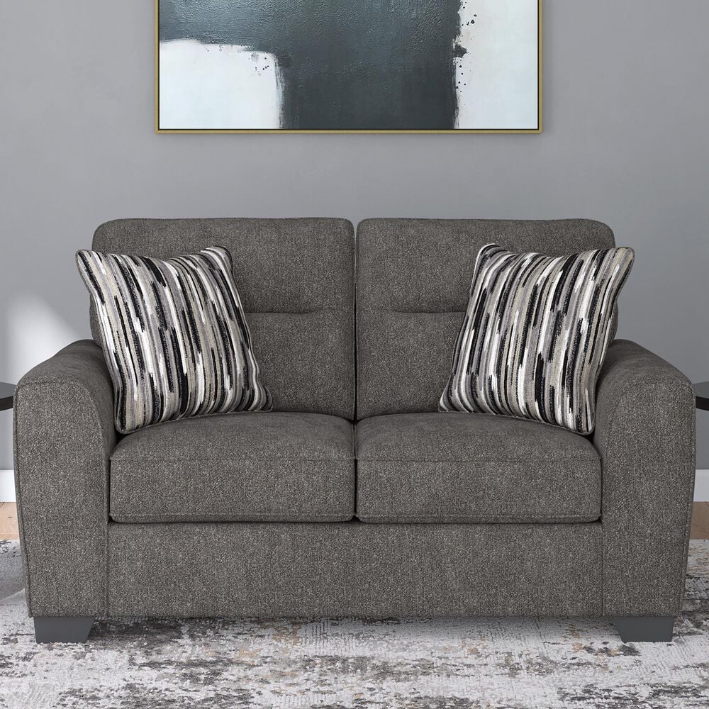Ashley Olten Stationary Loveseat in Graphite, , large