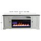 Ironleaf Montgomery 82" Fireplace TV Stand in Dark Walnut, , large