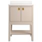 Kohler Seagrove 24" Single Bathroom Vanity in Light Clay with 3 cm White Quartz Top and Rectangular Sink, , large